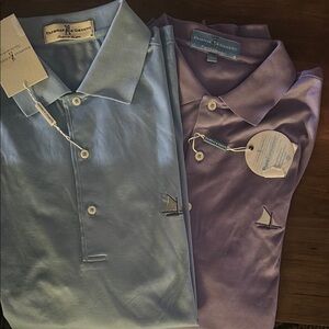 Fairway & Greene Blue and Purple Polos High-Quality Shirts